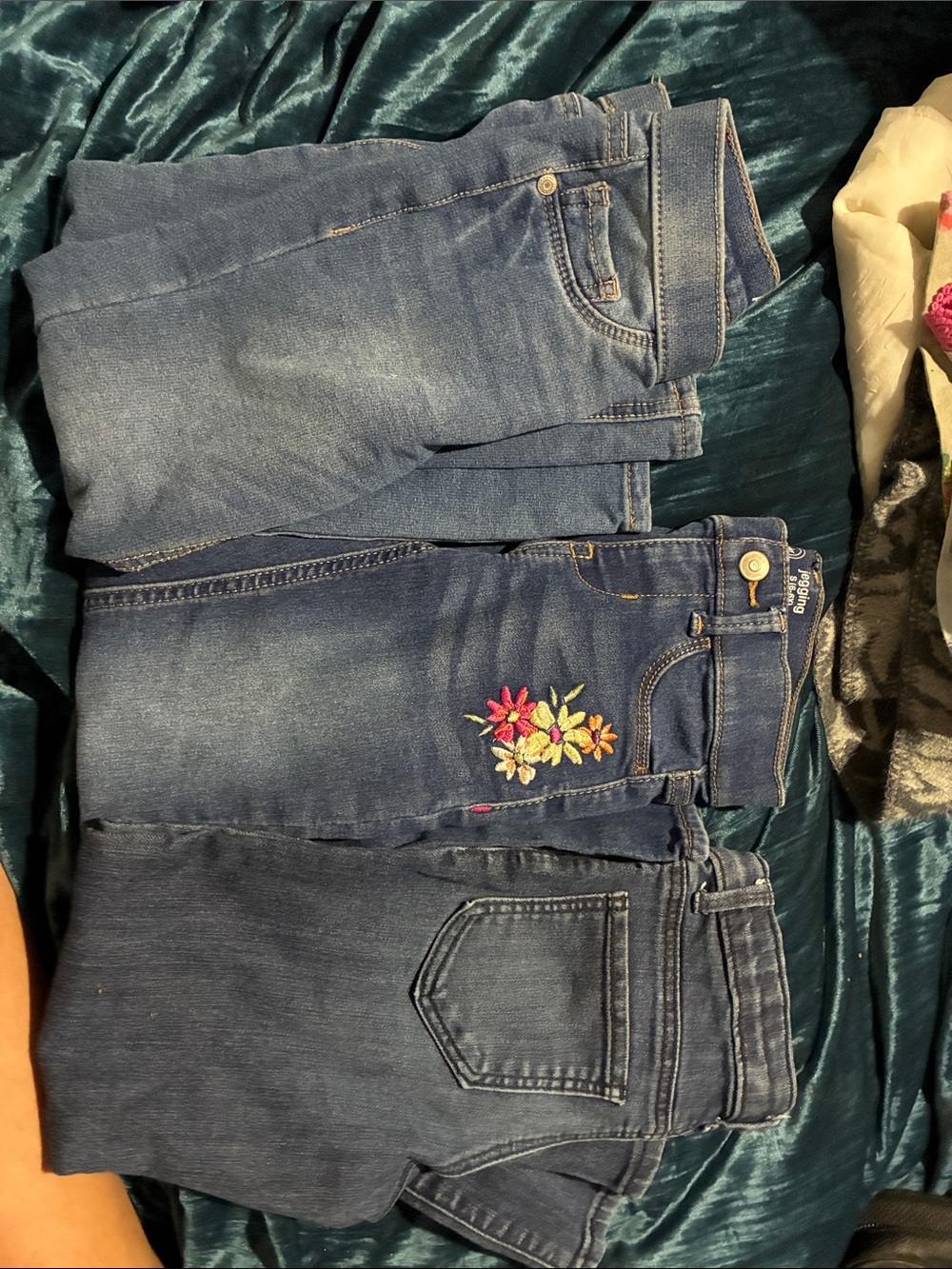 3 pairs of girls size 6 skinny jeans